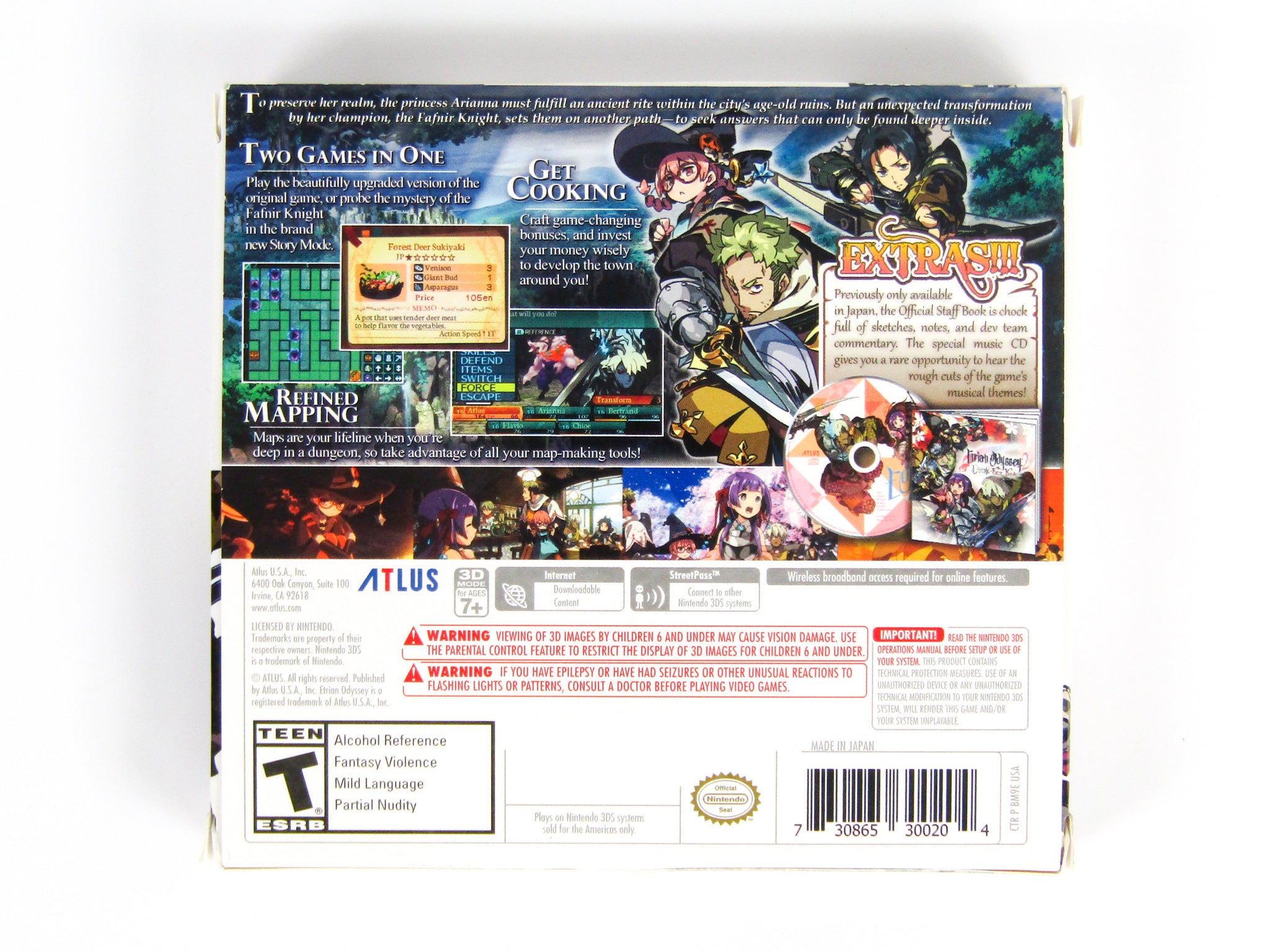 Etrian 2024 Odyssey 2 Untold The Fafnir Knight for Nintendo 3DS