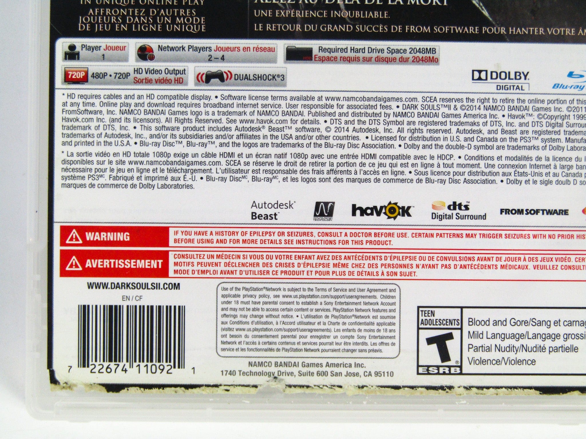 Dark Souls II 2 (Playstation 3 / PS3) - RetroMTL