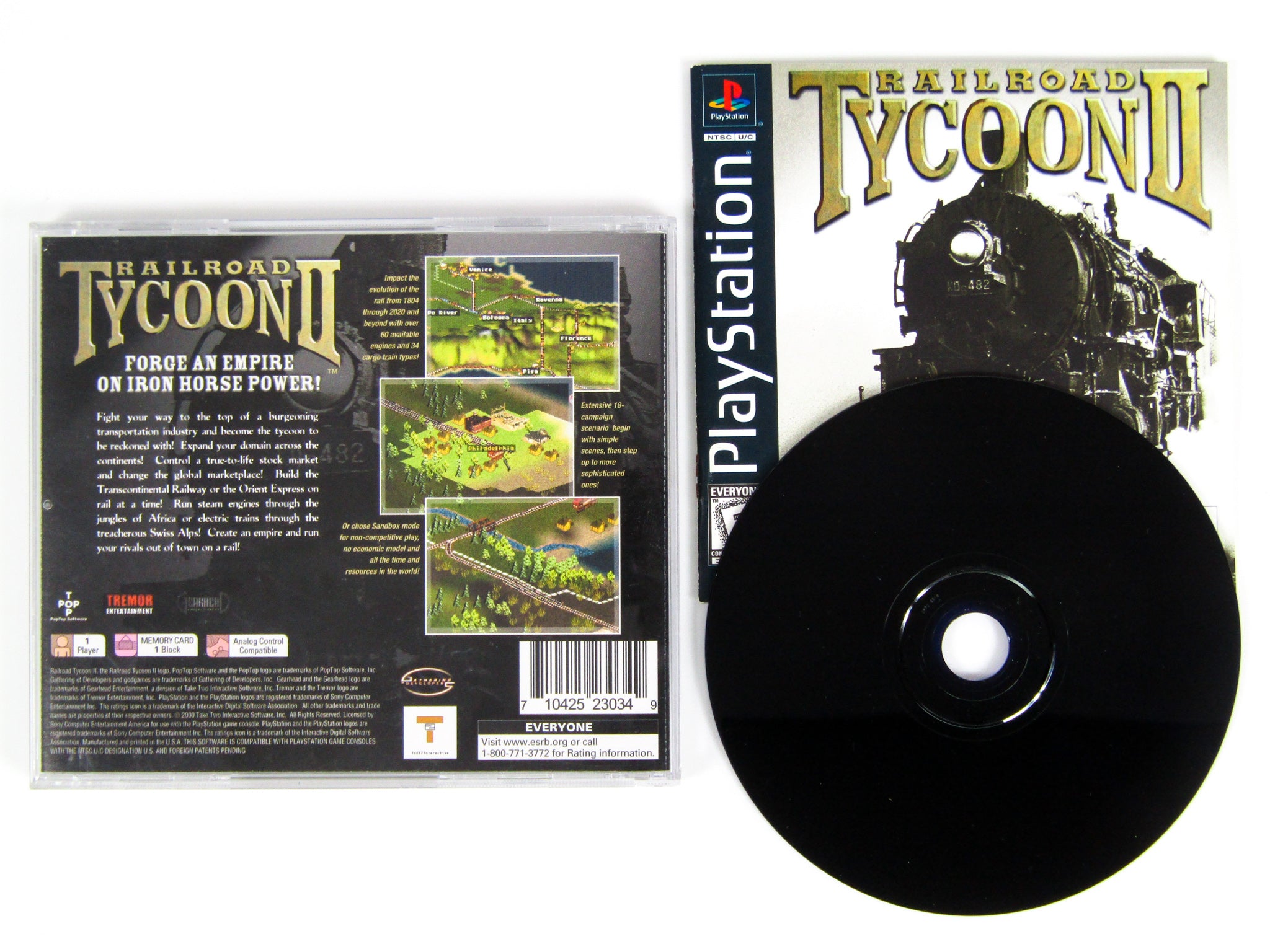 Railroad Tycoon II - Juego de PS1 - vGames retro Railroad Tycoon II - Juego de PS1 - vGames retro