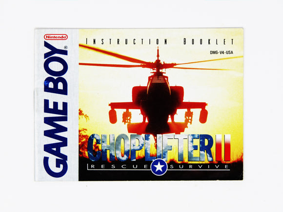 Choplifter II 2 [Manual] (Game Boy)