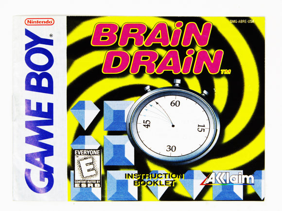 Brain Drain [Manual] (Game Boy)