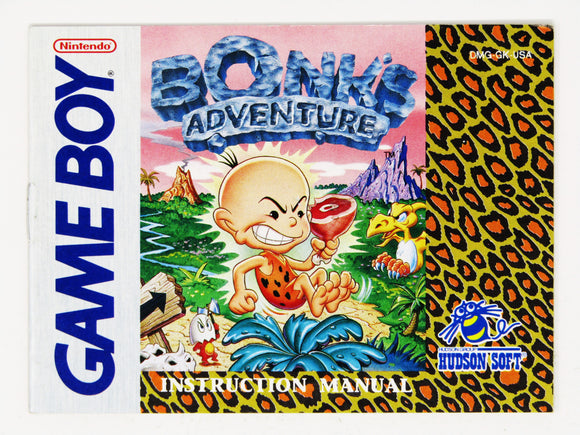 Bonk's Adventure [Manual] (Game Boy)