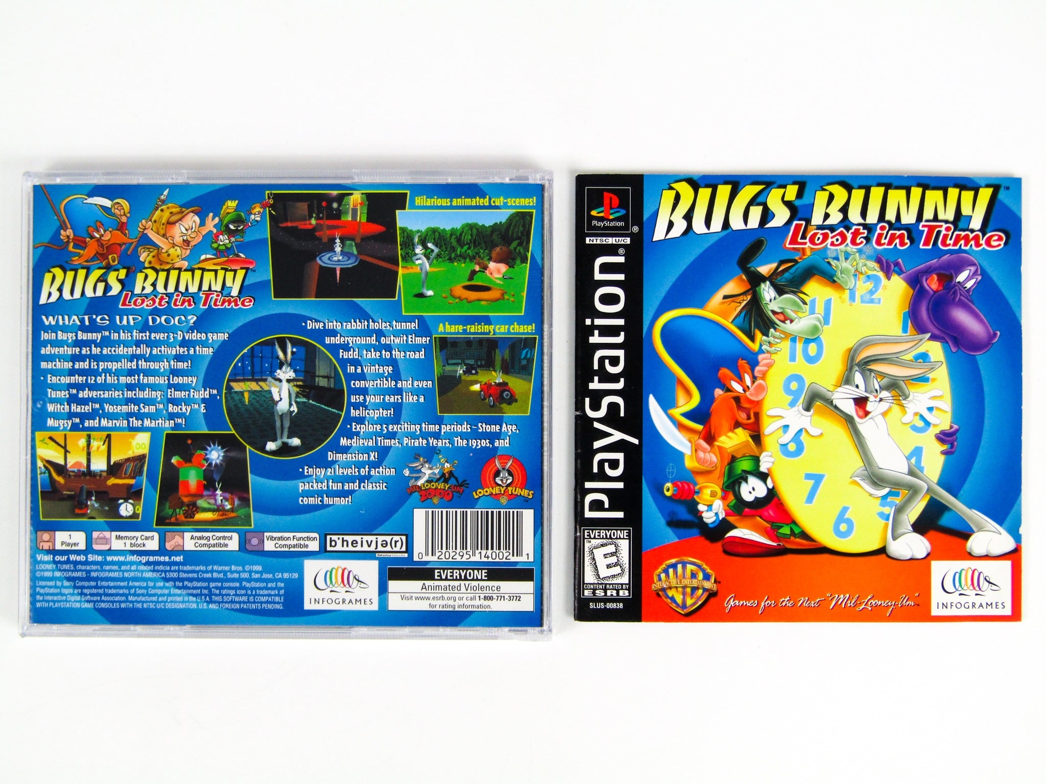 Ps1 Rabbit Game Bugs Bunny Lost In Time (PlayStation / PS1) – Retro MTL