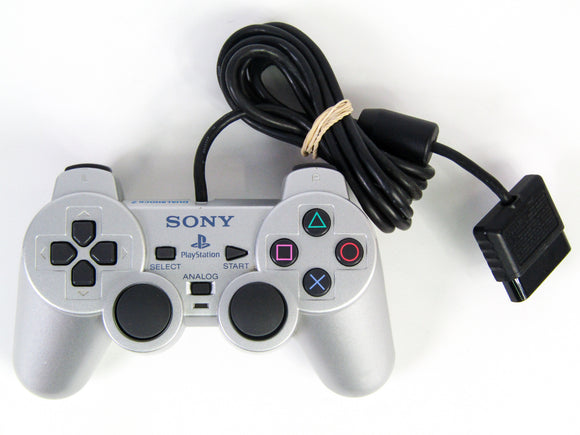 Silver DualShock 2 Controller (Playstation 2 / PS2)