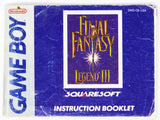 Final Fantasy Legend III 3 [Manual] (Game Boy)