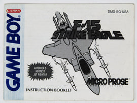 F-15 Strike Eagle [Manual] (Nintendo Game Boy)