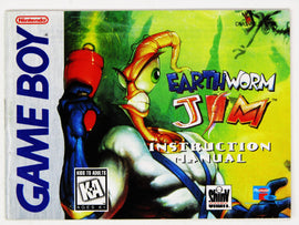 Earthworm Jim [Manual] (Nintendo Game Boy)