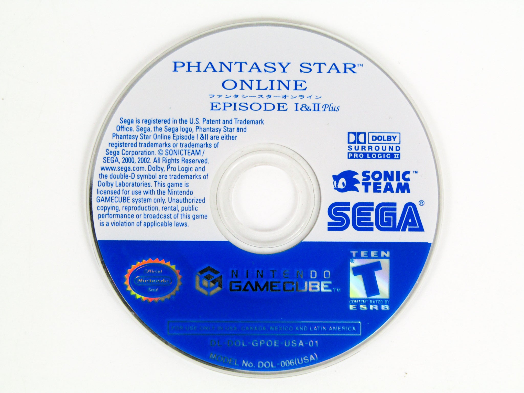 Phantasy Star Online Episode I & II Plus (Nintendo Gamecube