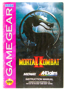 Mortal Kombat II 2 [Manual] (Sega Game Gear)