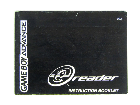 E-Reader [Manual] (Game Boy Advance / GBA)