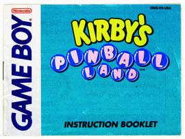 Kirby's Pinball Land [Manual] (Nintendo Game Boy)