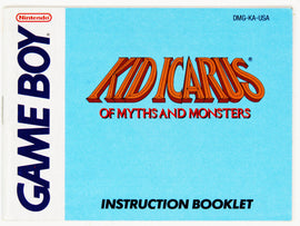 Kid Icarus Of Myths And Monsters [Manual] (Nintendo Game Boy)