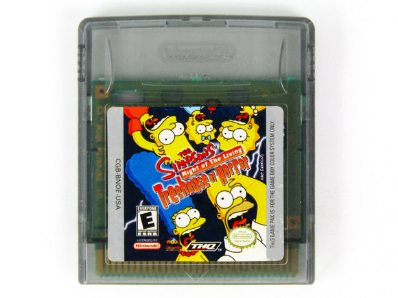 The Simpsons Night Of The Living Treehouse Of Horror (Game Boy Color)