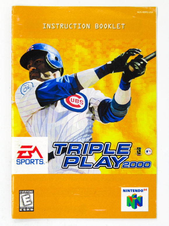 Triple Play 2000 [Manual] (Nintendo 64 / N64)