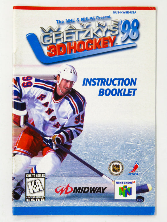 Wayne Gretzky's 3D Hockey 98 [Manual] (Nintendo 64 / N64)