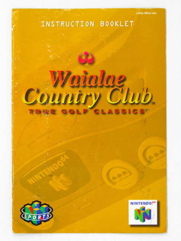 Waialae Country Club [Manual] (Nintendo 64 / N64)