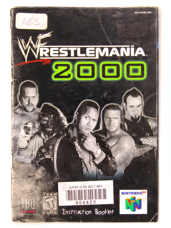 WWF Wrestlemania 2000 [Manual] (Nintendo 64 / N64)