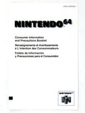 N64 Consumer Information And Precautions Booklet (Nintendo 64 / N64)