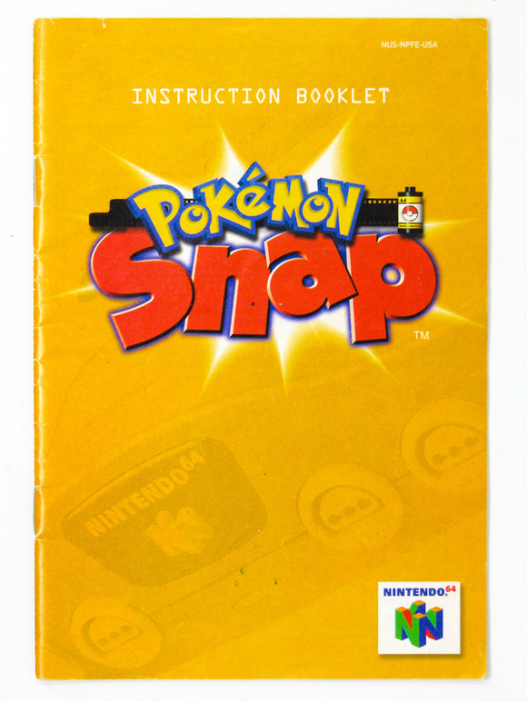 Pokemon Snap [Manual] (Nintendo 64 / N64)