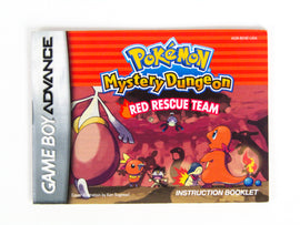 Pokemon Mystery Dungeon Red Rescue Team [Manual] (Nintendo Game Boy Advance / GBA)