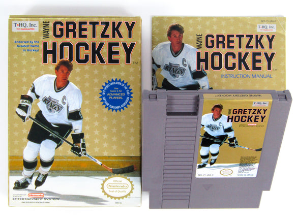 Wayne Gretzky Hockey [White Jersey + Logo] (Nintendo / NES)
