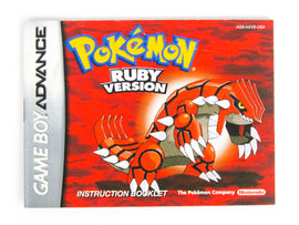 Pokemon Ruby [Manual] (Nintendo Game Boy Advance / GBA)