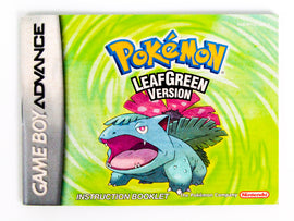 Pokemon LeafGreen Version [Manual] (Nintendo Game Boy Advance / GBA)