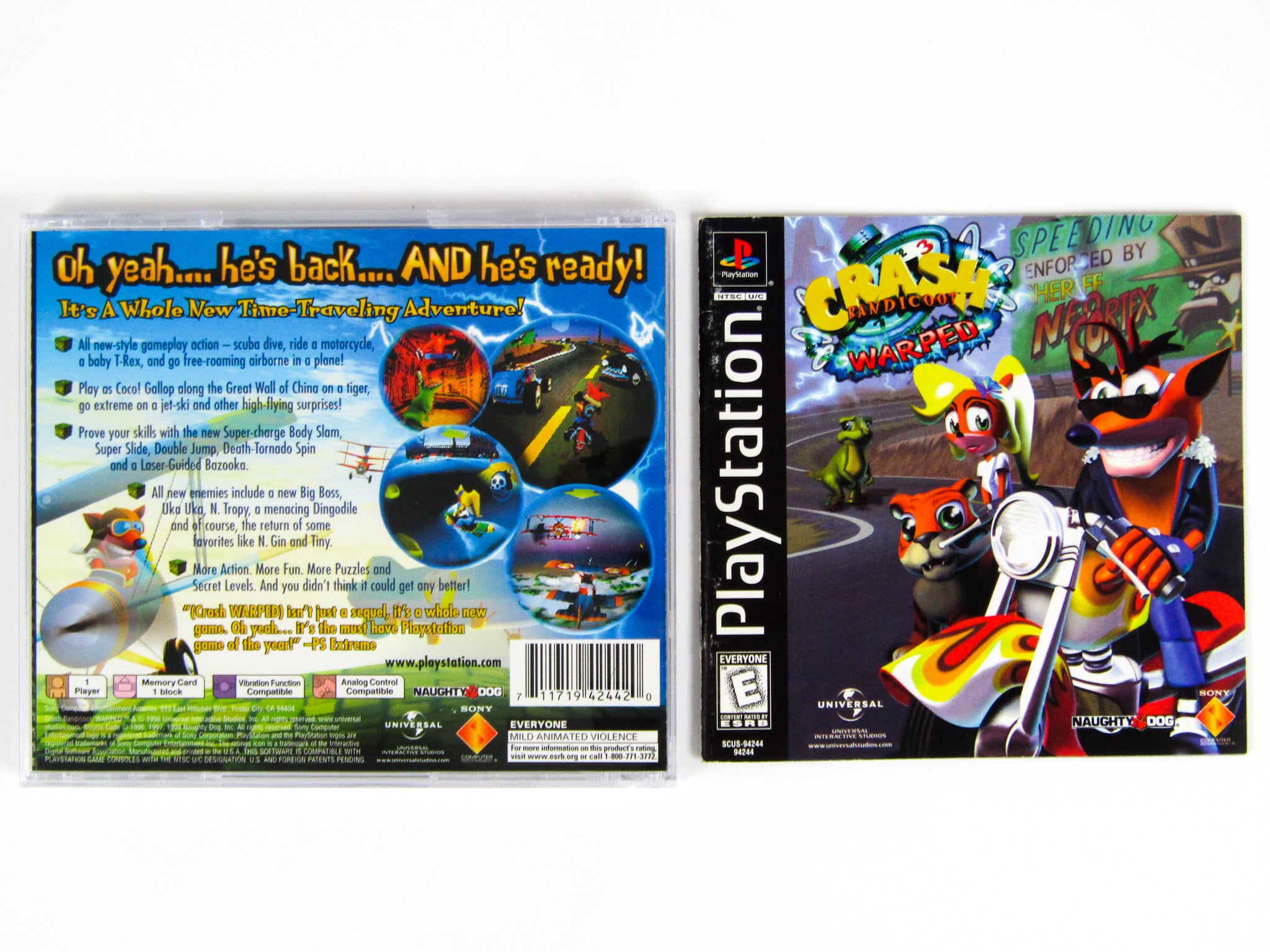 Crash Bandicoot Warped (Playstation / PS1) - RetroMTL