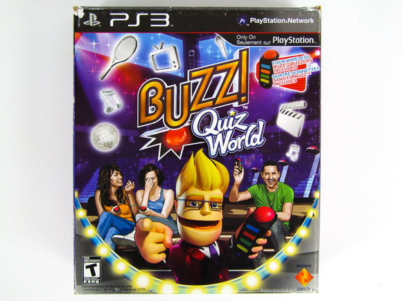 Buzz! Quiz World [4 Controller Bundle] (Playstation 3 / PS3)