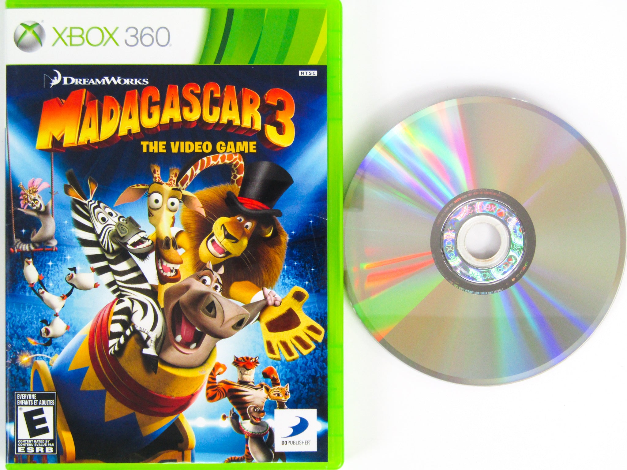 Madagascar 3 o jogo de vídeo (xbox 360) lt + 3.0 (disco para consoles lt +