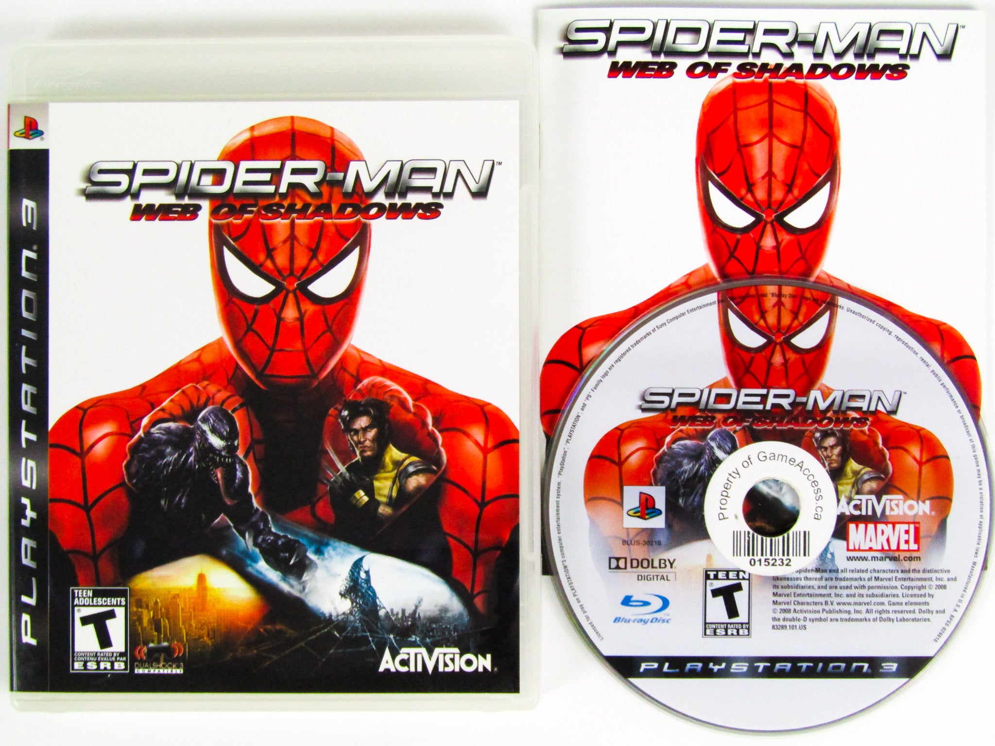 Spider-Man Web high quality of Shadows For Playstation 3