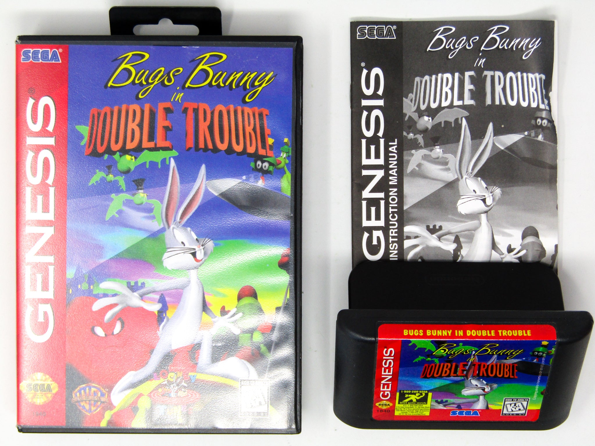 Jeu Megadrive « Bugs Bunny in Double Trouble » complet - Jeux vidéo Jeu Megadrive « Bugs Bunny in Double Trouble » complet - Jeux vidéo