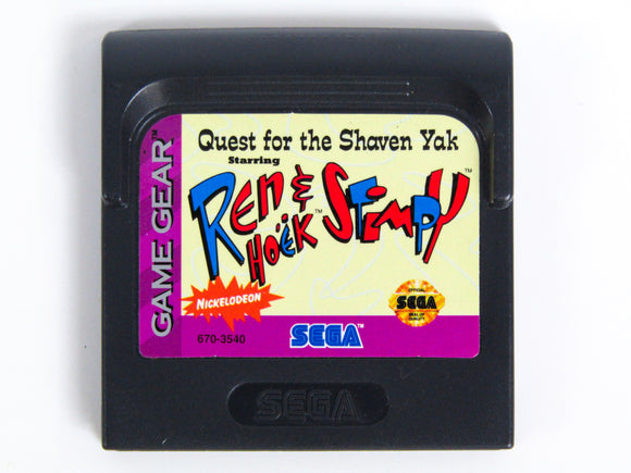 Ren And Stimpy Quest For The Shaven Yak (Sega Game Gear)