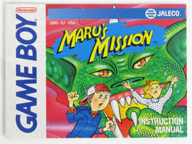 Maru's Mission [Manual] (Nintendo Game Boy)