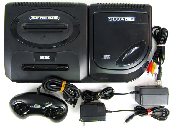 Sega CD Model 2 + Genesis Model 2 System (Sega Genesis / Sega CD )