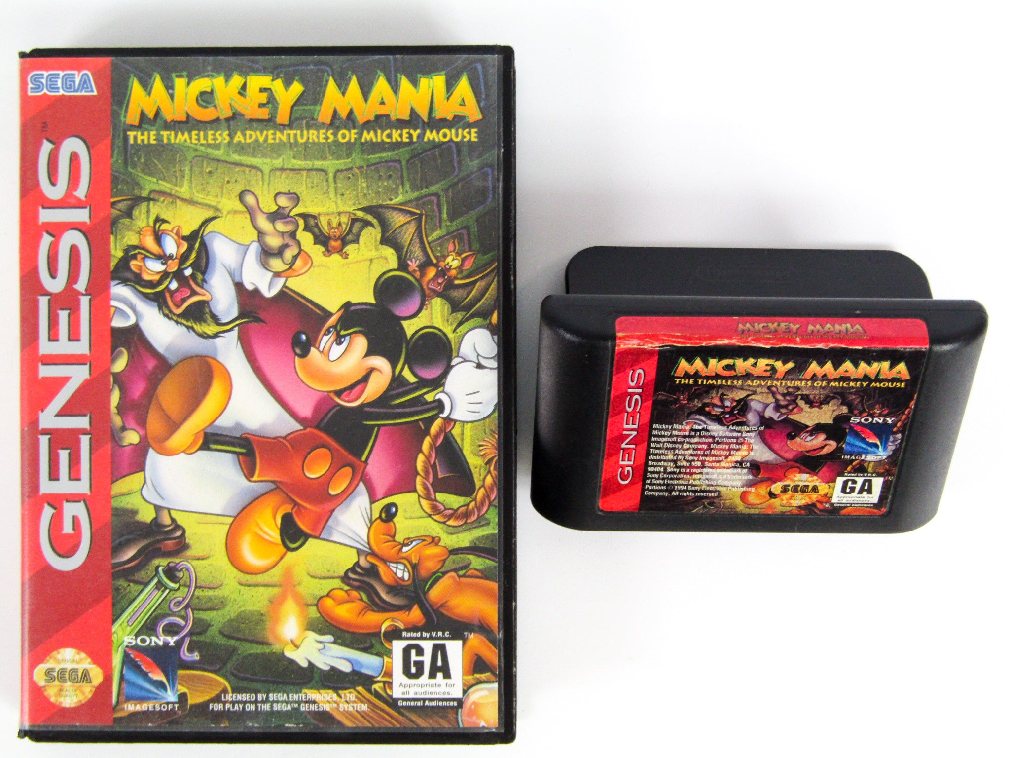 Mickey Mania - Jeu Megadrive - jouets rétro jeux de société figurines Mickey Mania - Jeu Megadrive - jouets rétro jeux de société figurines