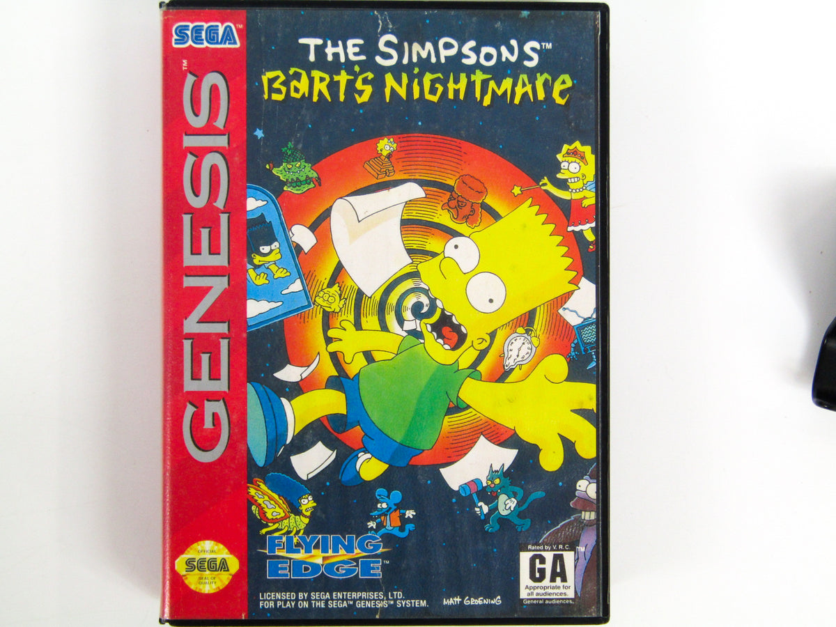 The Simpsons Bart's Nightmare (Sega Genesis) – Retro MTL