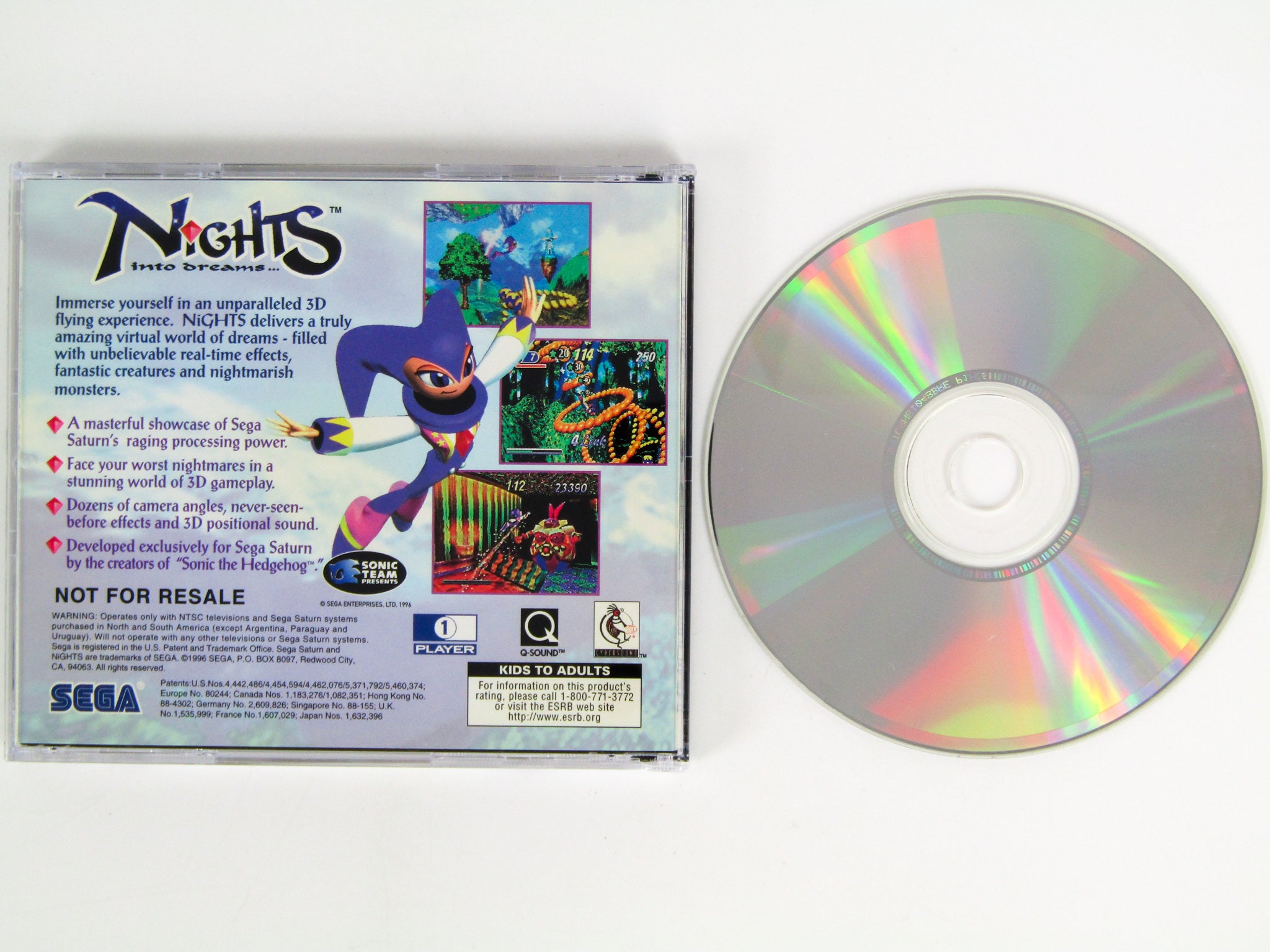 Nights Into Dreams [Not for Resale] (Sega Saturn) – Retro MTL