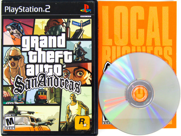 GTA San Andreas Grand Theft Auto PS2 Eng (used) - AliExpress