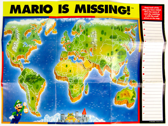 Mario Is Missing [Map] (Nintendo / NES)