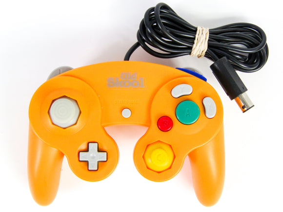 Orange Gamecube Wired Controller [Old Skool] (Nintendo Wii / Gamecube)