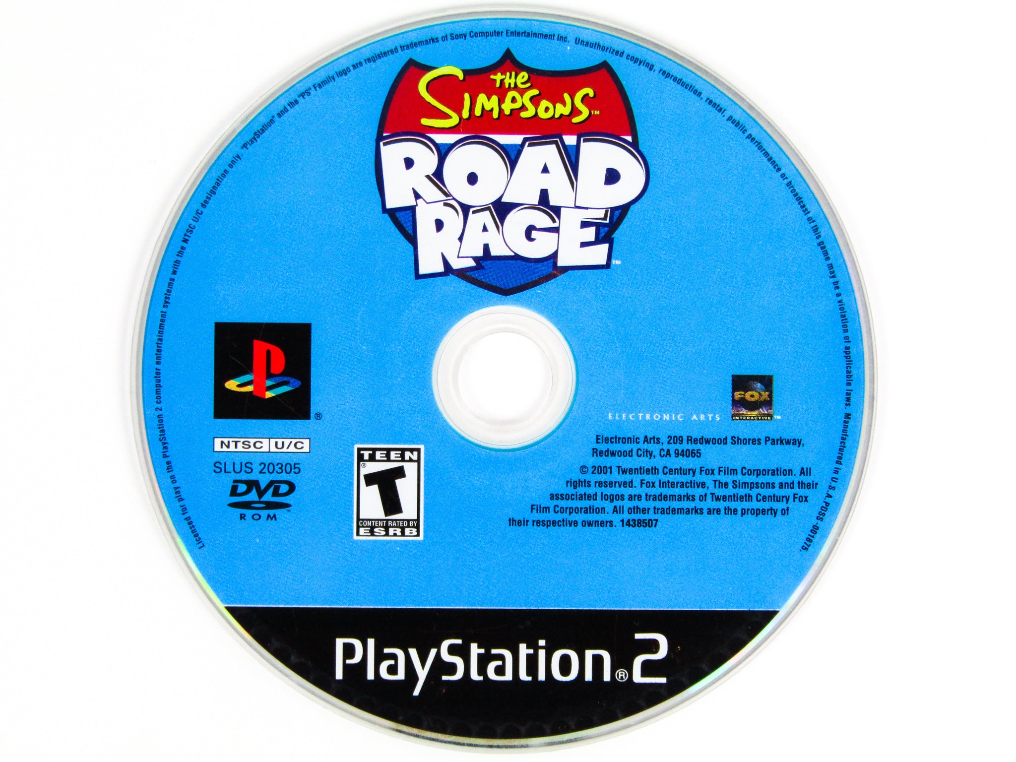 Simpsons Road Rage Disc The Simpsons Road Rage (PlayStation 2 / PS2) – Retro MTL