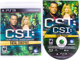 CSI: Fatal Conspiracy (Playstation 3 / PS3)