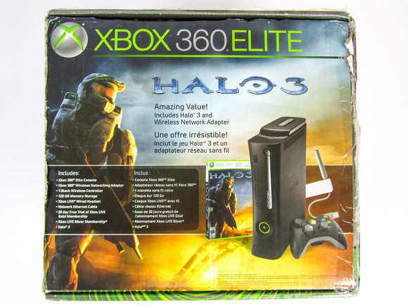 Black Xbox 360 120GB Elite System [Halo 3 Game Bundle] (Xbox 360)