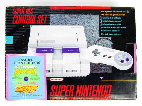 Super Nintendo Control Set Super Nintendo Control Set + Super Mario All-Stars (Super Nintendo / S ...