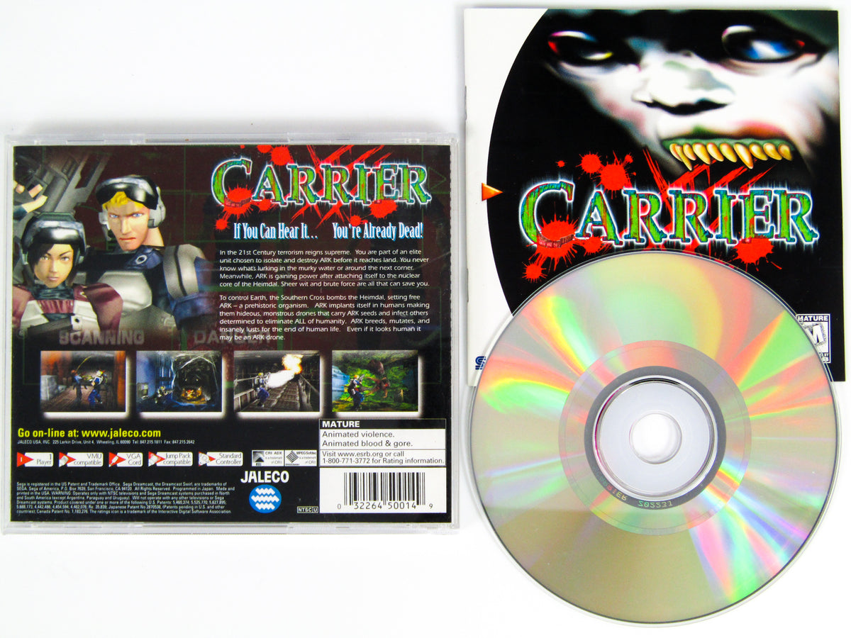 Test de Carrier sur Sega Dreamcast Test de Carrier sur Sega Dreamcast