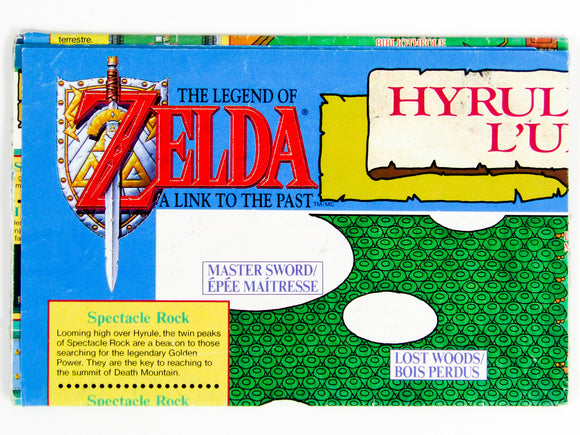 Zelda Link To The Past [Map] (Super Nintendo / SNES)