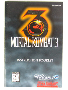 Mortal Kombat 3 [Manual] (Super Nintendo / SNES)