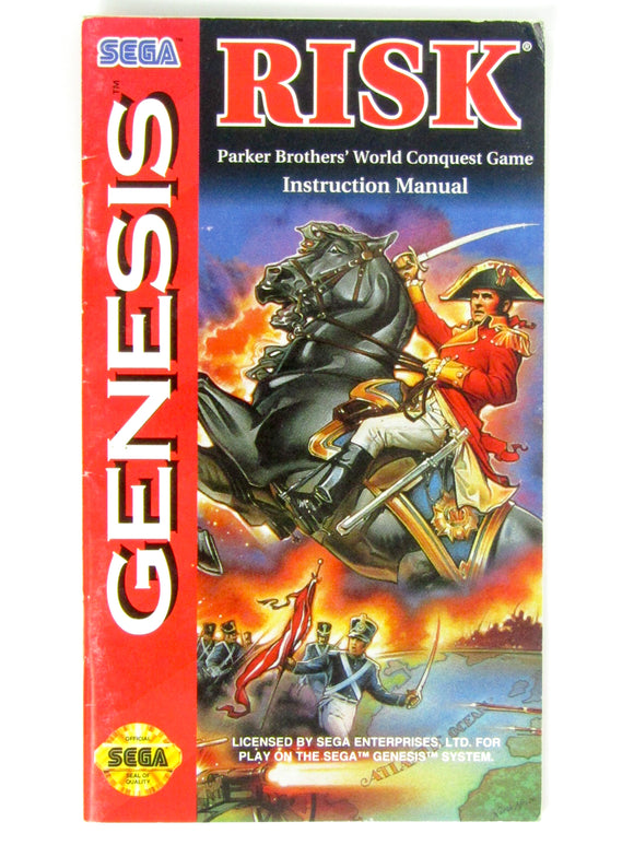 Risk [Manual] (Sega Genesis)