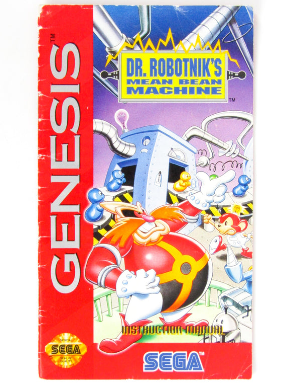 Dr Robotnik's Mean Bean Machine [Manual] (Sega Genesis)